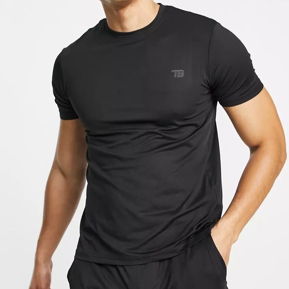 ASOS Threadbare Active Training T-Shirt in Black Size Small - Picture 1 of 8